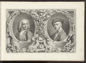 Portraits des artistes Canaletto et Antonio Visentini (Urbis Venetiarum prospectus celebriores)