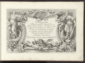 Page de titre avec cartouche avec Sagesse et Force