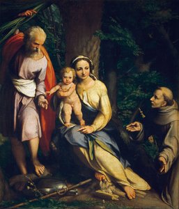 Le repos pendant la fuite en Égypte - Antonio da Correggio