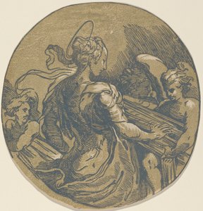 Sainte Cécile, première moitié du 16ème siècle - Antonio da Trento