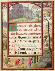 Le mois de juin, miniatures du 
