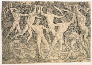 Bataille des nus - Antonio del Pollaiolo