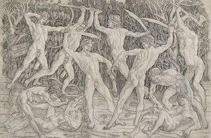 Bataille des hommes nus, vers 1470-1475 - Antonio Pollaiuolo