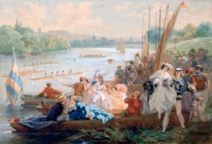 Une régate à Asnières sous le Second Empire, vers 1868-1905