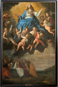 Église paroissiale (Parochiekerk Sint-Eligius). Peinture. "Assomption de Marie". Antoon van den Heuvel. - Antoon van den Heuvel