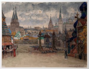 La place des strelets - Decor pour l