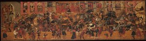 Tournoi sur la place de Santa Croce, Florence - Apollonio di Giovanni