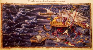 Manuscrit virgilien avec passage de l
