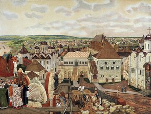 Au Kremlin de Moscou, fin du 19ème - début du 20ème siècle - Appolinari Mikhaylovich Vasnetsov