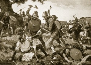 Défaite et mort du roi Oswald, 642, illustration de 