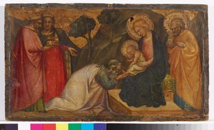 Adoration des Mages - Aretino Luca Spinello or Spinelli