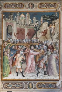 Scènes de la vie du Christ : Montée au Calvaire - Aretino Luca Spinello or Spinelli