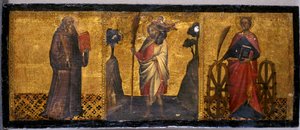 Saint Benoît, Saint Christophe et Sainte Catherine, c.1400 - Aretino Luca Spinello or Spinelli