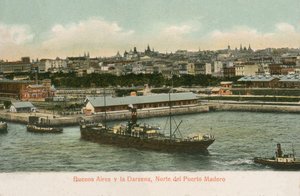 Docks de Darsena, Puerto Madero, Buenos Aires, Argentine (photo en couleur)