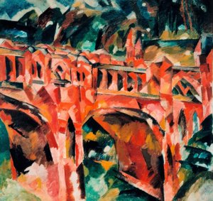 Pont rouge à Zarizyno - Aristarch Wassiljewitsch Lentulow