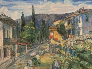 Une rue tatare à Yalta, 1932