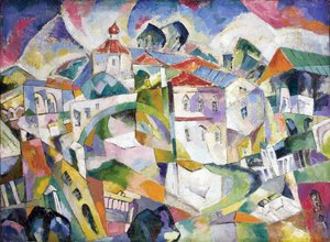 Paysage cubiste, vers 1910