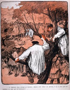 Combat de coqs dans le nord de la France par Delannoy - dans « L