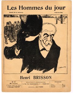 Couverture de Les Hommes du jour, Satirique en N & B - Aristide Delannoy