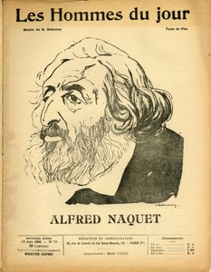 Couverture de « Les Hommes du jour », Satirique en N & B - Aristide Delannoy