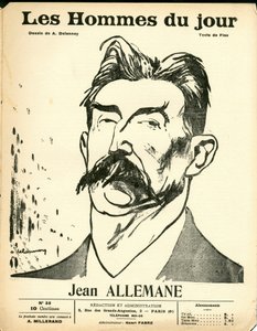Couverture de "Les Hommes du jour", Satirique en N & B - Aristide Delannoy