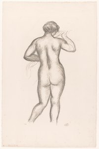 Femme nue de dos - Aristide Maillol (signed by artist)
