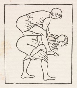 Daphnis et Chloé : Daphnis met la pomme dans le ventre de Chloé - Aristide Maillol
