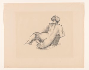 Nu féminin vu de dos - Aristide Maillol