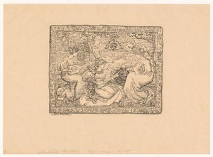 Tapisserie avec quatre femmes jouant de la musique dans un paysage - Aristide Maillol