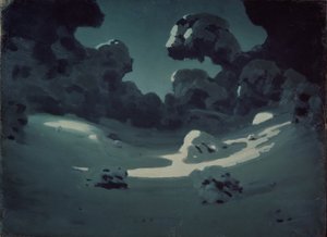 Taches de clair de lune dans le bois. Hiver, 1898-1908 - Arkhip Ivanovich Kuindzhi