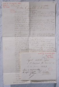 Lettre décrivant les expériences de Fizeau pour déterminer la vitesse de la lumière - Armand Hippolyte Louis Fizeau