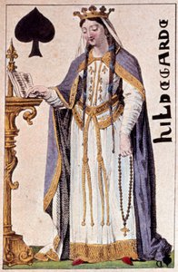 Représentation de Hildegarde de Vintzgau (757-783), épouse de Charlemagne (Charles I) (détail) - Armand Gustave Houbigant