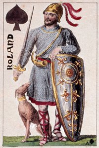 Représentation du chevalier Roland (ou Hroudland), marquis des Marches de Bretagne (détail) - Armand Gustave Houbigant