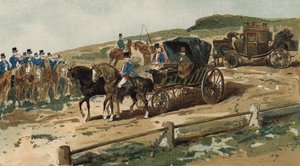 Postillons, voiture et diligence, Pays-Bas, XIXe siècle - Armand Jean Heins