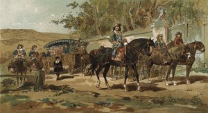 Diligence et escorte, Pays-Bas espagnols, début XVIIe siècle - Armand Jean Heins