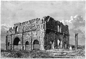 Les ruines du Prétoire, Lambaesis, Algérie, vers 1890 - Armand Kohl