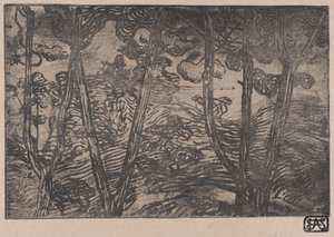 Arbres la nuit, vers 1894 - Armand Séguin