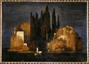 Die Toteninsel - Isle of the Dead ... (huile sur toile) - Arnold Böcklin