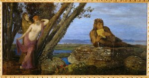 Fruehlingsabend - Soirée au printemps ... (peinture sur bois)