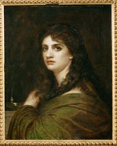 Mélancolie - portrait de sa fille Clara ... (peinture sur toile)