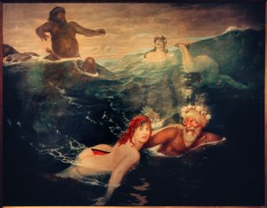 Dans le jeu des vagues - Arnold Böcklin