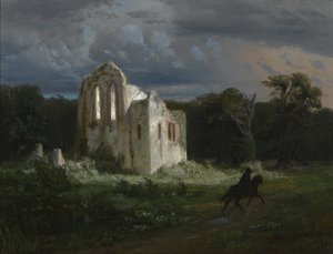 Paysage au clair de lune avec ruine - Arnold Böcklin