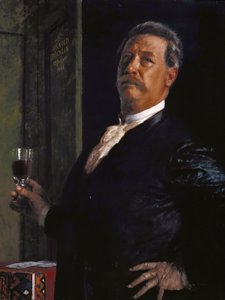 Autoportrait avec le verre de vin, 1885