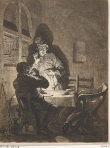 Repas à Emmaüs - Arnold Houbraken