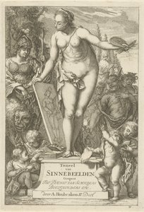 Personnification de la peinture sur un socle (Toneel van sinnebeelden, tweede deel)