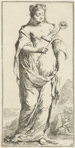 Personnification de la modestie