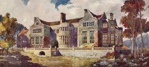 Manoir de Maesycrugiau, Carmarthenshire, vers 1900, 1905 - Arnold Mitchell