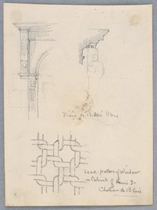 Détails architecturaux de la maison de Diane de Poitiers - Arnold William Brunner