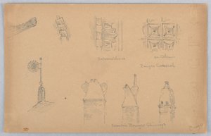 Détails architecturaux à Bourges - Arnold William Brunner