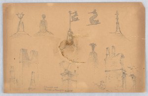 Détails architecturaux de Bourges - Arnold William Brunner